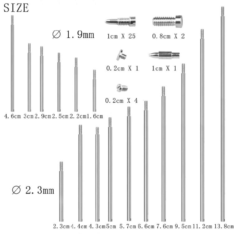 Saxophon Reparaturwerkzeugsets Schraube Gewindestange Konischer Nagel Saxophon Zubehör