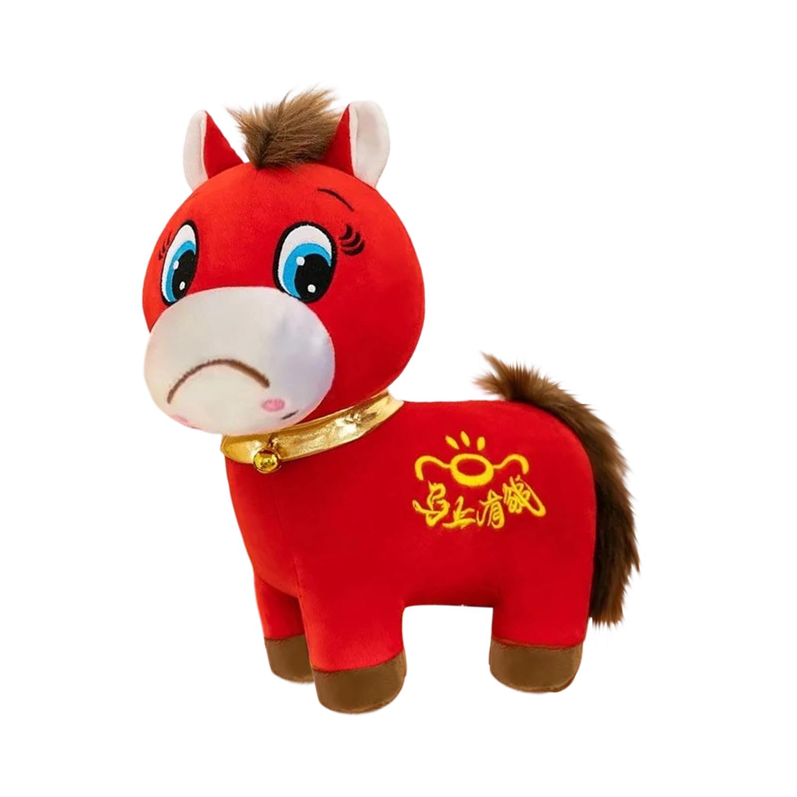 Plush Horse Toy Stuffed Animal for Year of 2026 Chinese New Year 2026 Horse New Year Gifts Chinese New Year Gift One Size