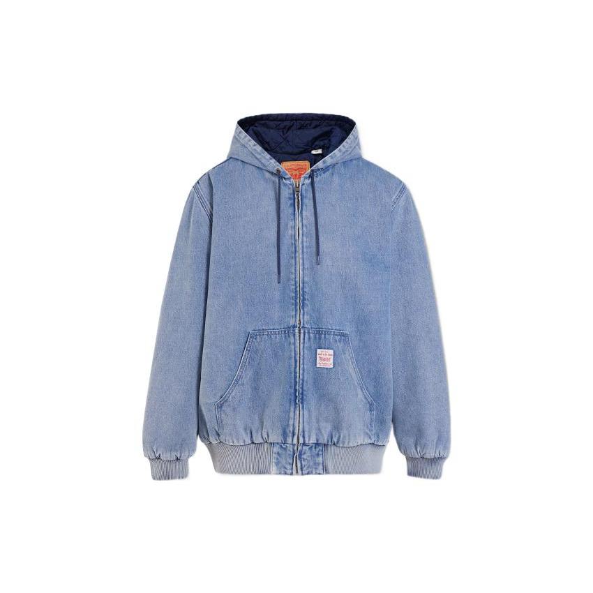 Levi`s Denim Jackets Men`s Blue Hooded