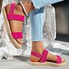Women's Platform Sandals  Summer Comfortable Flat Heels Fabric Sandals Women Lightweight Casual Beach Sandalias De Mujer