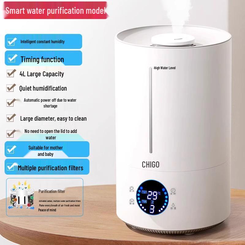 Silent Household Aromatherapy Humidifier for Bedroom, Suitable for Pregnant Women & Babies, Customizable Mist Settings