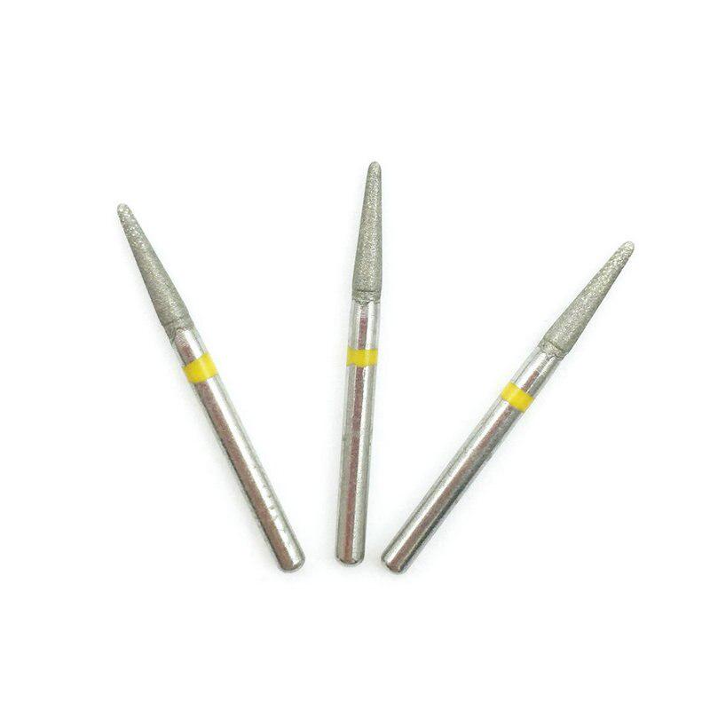 Fraises dentaires diamantées, 10 pièces, fraises dentaires pour pièces à main à grande vitesse, outil de dentiste FG 1.6mm TR-21EF