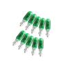 10pcs Green W2W T5 Car Dashboard Dash Bulbs trument Panel Light Halogen Lamp Universal 12V Accessories Car Interior Lights
