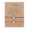 2pcs/set Charm Couple Friendship Bracelet Love Heart Daisy Volcanic Stone Bead Bangles Bracelet For Women Men Lucky Wish Jewelry
