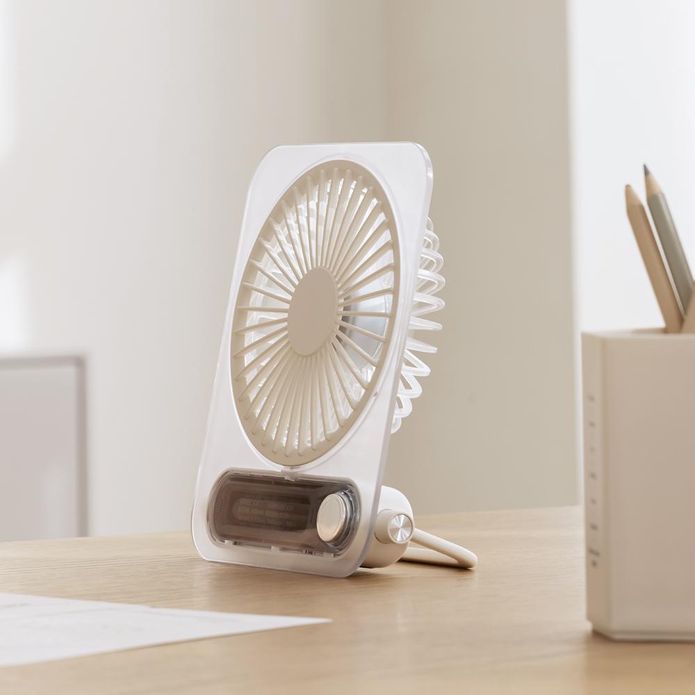 Desk Fan Portable Mini Fan Foldable Desktop Fans With 5 Gear USB Rechargerable Wall Fan Student Desktop Hang Fan For Office Home