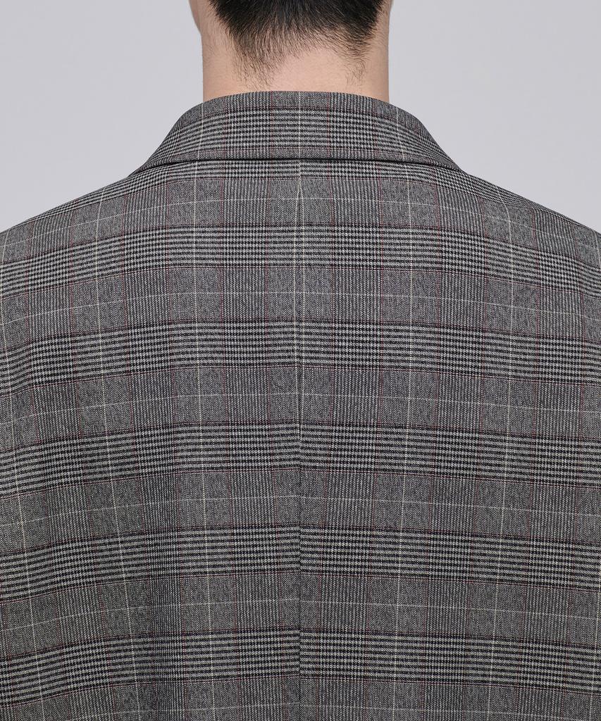 Musinsa Standard Glen Check Oversized Blazer [Brown]