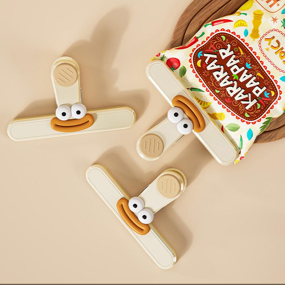 Creative Multifunctional Food Snack Sealing Clip Moisture Proof Food Preservation Kitchen Office Bag Clip Refrigerator Storage