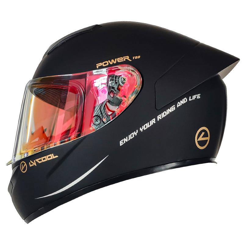 Motorcycle helmet winter riding men's and women's locomotive full helmet winter electric motorcycle helmet