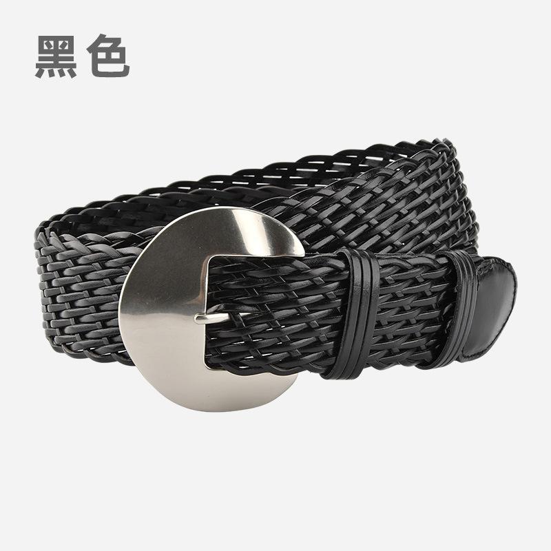 Ethnic Style Vintage Woven Belt Girl Bohemian Decorative Skirt Belt Leather Bran Paper Waist Seal Ladies