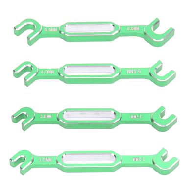 4 STÜCKE RC Spannschlüssel 3.0 3.2 3.5 3.7 4.0 5.0 5.5 6.0mm Aluminiumlegierung Spannschlossmutter Kugel