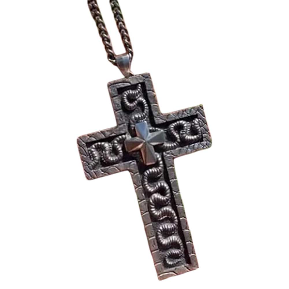 3D Printed Cross Necklace With Secret Compartment Necklace With Old Cross Pendant Gothic Punk Hip Hop Pendant Necklace Jewelry