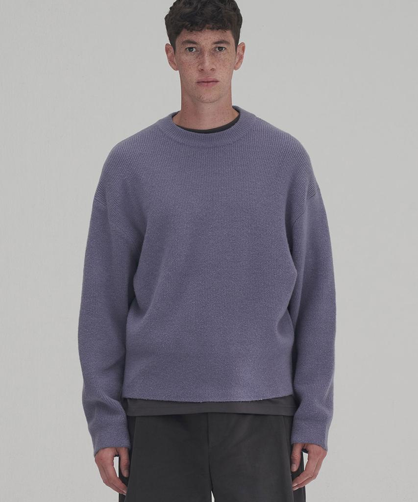 WMC Tsc Crop Wool Knit_Lavender