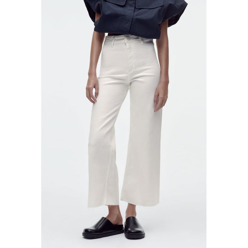 Spring and Summer Nautica Style Straight-leg Silm High Waist Denim