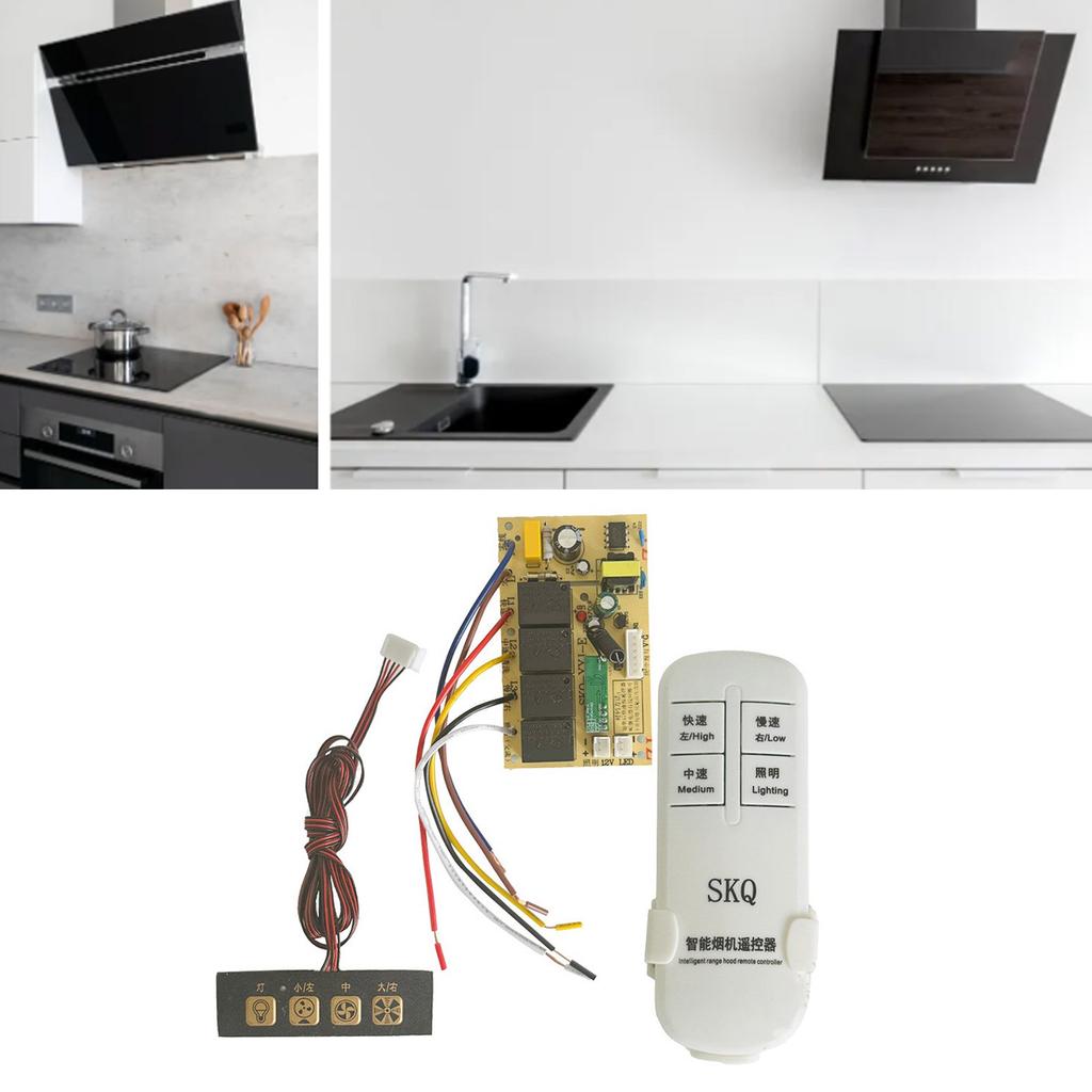 Range Hood Board Maintenance General Control Board Computer Board Circuit Board with Remote Controller Replacement