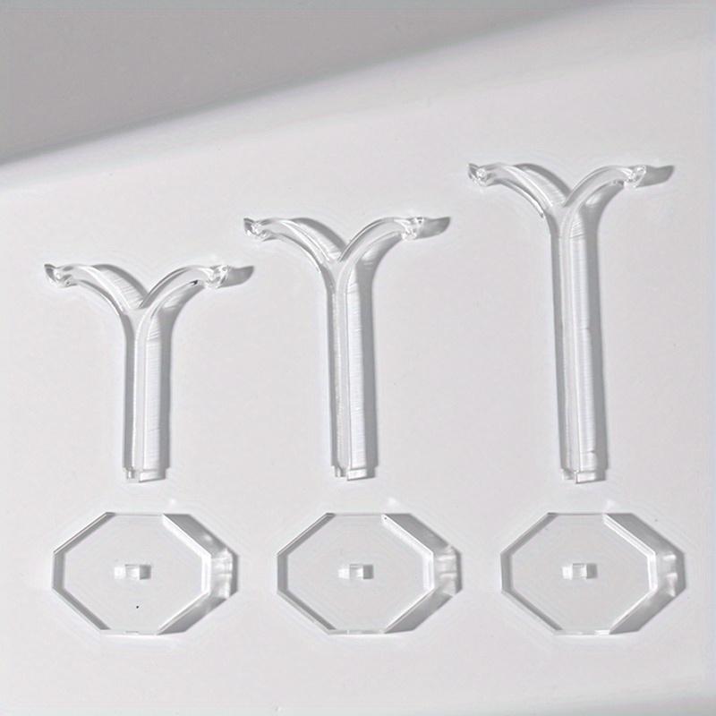 1pc Acrylic Clear Earrings Display Holder Acrylic Jewelry Display Stand Holder Y Shape Stud Earrings Drop Earrings Showcase
