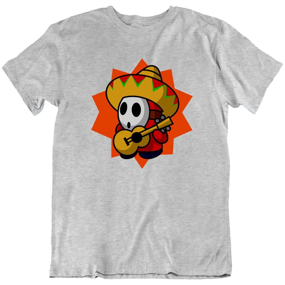 Mexican Guy Shy Cowboy Cartoon Retro Video Game play Funny T Shirt Tee Gift New M