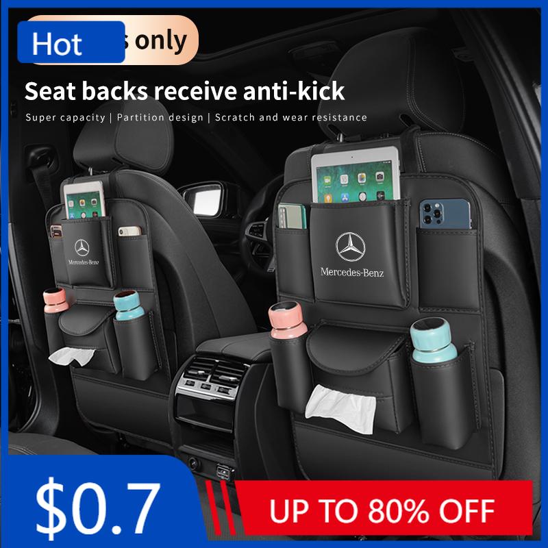 Adesivo de Carro Para Mercedes Benz Classe A B C E S V AMG GLB GLC GLE SLC SLK SL ML Vito Viano Sprinter Piloto Armazenamento no Encosto do Banco do Carro A