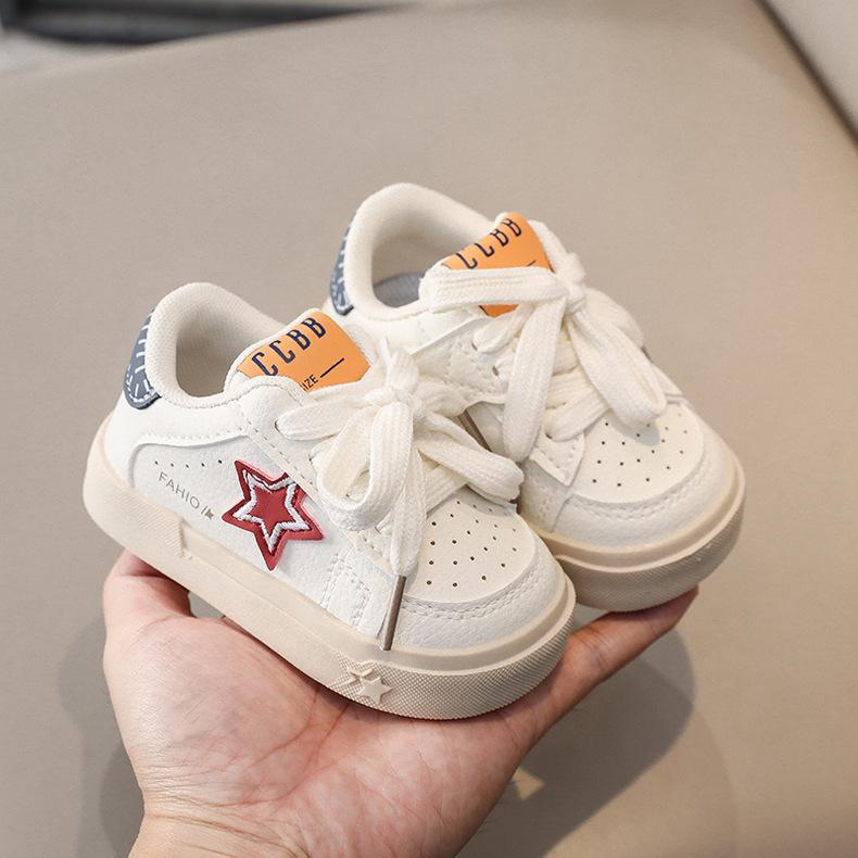New Autumn Baby Walking Shoes, Toddler White Board Shoes, Infant Kindergarten Casual Sneakers For Boys And Girls