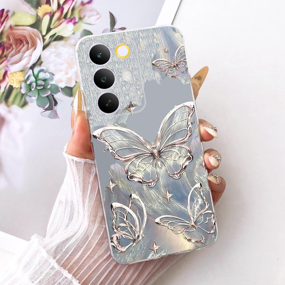 For Realme C85 Pro Case Stylish Flowers Butterfly Painted Cover Soft Slim Phone Case For Realme C85 C 85 RealmeC85 Pro 5G Fundas