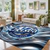 Chelsea FC Design Crystal Velvet Rug Soft Decorative Mat for Bedroom Entrance
