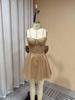 Europe 2026 Strapless Slim Bright Silk Sparkle Dress with Bowknot
