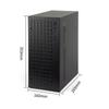 Micro ATX PC Case, MATX Case, Mini PC, ITX, Desktop Computer Case, Supports Micro ATX, MATX, DTX, ITX, Mini PC, USB 3.0, Supports 3.5'' HDD (Black)