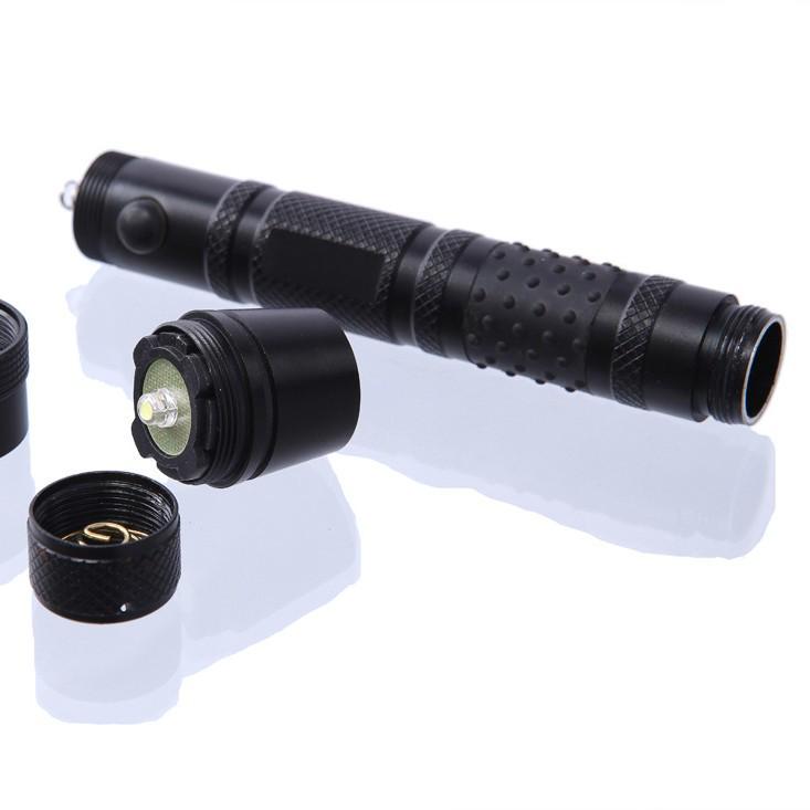 Mini 3W Strong Light LED Flashlight, Waterproof Handheld, 2 AA Batteries, Outdoor Small Gift.