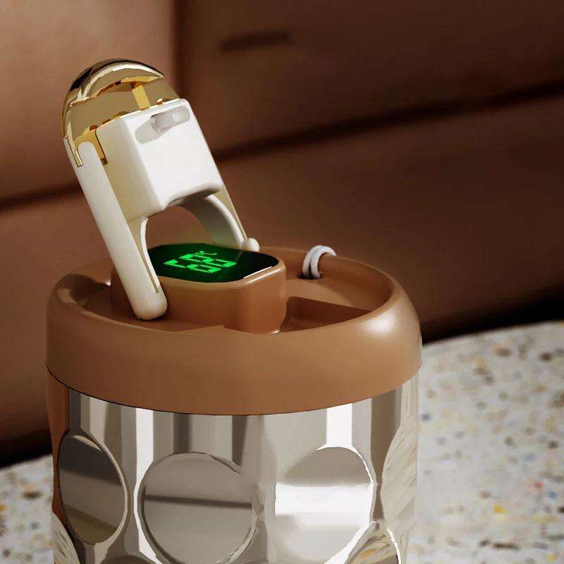 410 ml termoska Teplota displeje 316 Nerezový vakuový šálek Kancelářský šálek na kávu Obchodní přenosný termohrnek