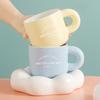 Souvenir Coffee Cup Saucer Cartoon Ceramic Cup Small Fresh Mug Women's High Quality Water Cup Cloud Cup Gift