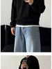 Men's Cleanfit Henley Collar Knit Sweater - Autumn/Winter High-End, Casual Base Layer