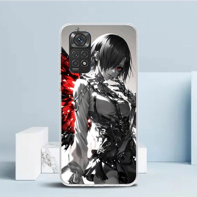 G-Ghoul Tokyo Touka Kirishima Soft Cover for Xiaomi Redmi Note 15 14 13 12 Pro Plus Phone Case 14S 11S 11T 11E 10S 10 4G Pattern