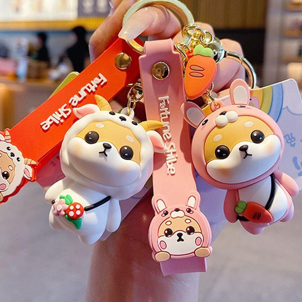 Cute Shiba Inu Pendant The Twelve Chinese Zodiac Signs Shiba Inu Keyring  Bag Hanging