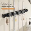 Wall-Mounted Suction Cup Mop & Broom Holder