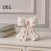 Elegant Ceramic Bud Vase Bow with Star, Decorative Flowers Vase, Creative Flower Modern Nordic Home Decor Arrangement Holder for Living Room