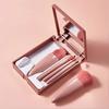 5/10pc/set Cosmetic Brush Portable Makeup Brush Travel With Mirror Box Makeup Set Loose Powder Brush Blush Brush Eyeshadow Brush