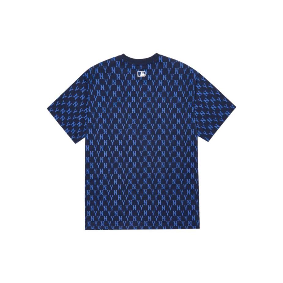 MLB T Shirts Unisex Dark Blue Crew Neck Moderate Straight Fit 3ATSM1023-50NYS