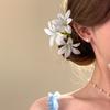 Fermagli per capelli a forma di fiore di giglio per donne ragazze Barretta Clip a pinza di granchio Fermagli per capelli per coda di cavallo Copricapo da bagno spiaggia Accessori per capelli