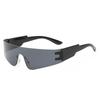 Radfahrer Punk Einteilige Sonnenbrille Damen Schutzbrille Verspiegelt Y2K Sonnenbrille Herren 2000er Wrap Around Brille Mode Brillen