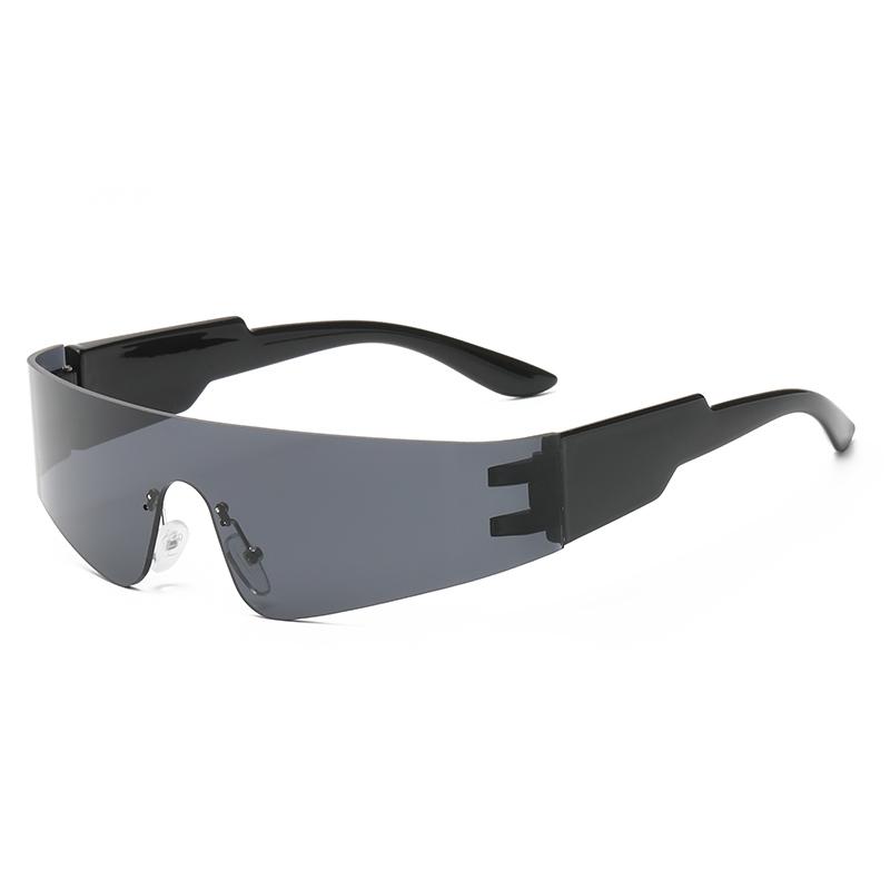 

Cycling Punk One Piece Sunglasses Women Goggle Mirrored Y2K Sun Glasses Men 2000 S Wrap Around Eyeglasses Fashion Eyewear