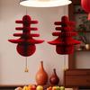 Year Paper Ornament Decoration Lanterns Wedding Decoration 3D Honeycomb Gourd Decorative Pendant Horse Year 2026 Door Decor