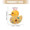 Lightweight Crystal Duck Brooch Crowns Accent Secure Pin for Garments Bags Hats Accessory Clothing Accessories