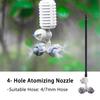 4/7mm Hanging Irrigation Cross Atomizing Nozzle, Drip Irrigation Garden Greenhouse Indoor Humidifier with Valve Anti-Drip Nozzle
