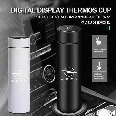 Garrafa Térmica Inteligente de 500ML Garrafa de Água de Aço Inoxidável Para Corsa D Astra G H J K F Mokka C Zafira B