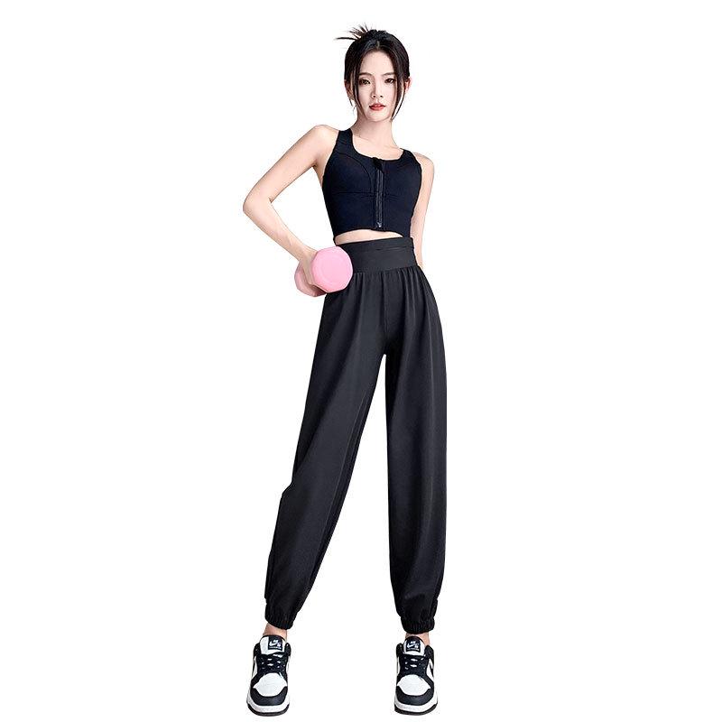 Women's Summer 2024 Sports Set: Shockproof Bra & Quick-Dry Pants for Running & Yoga