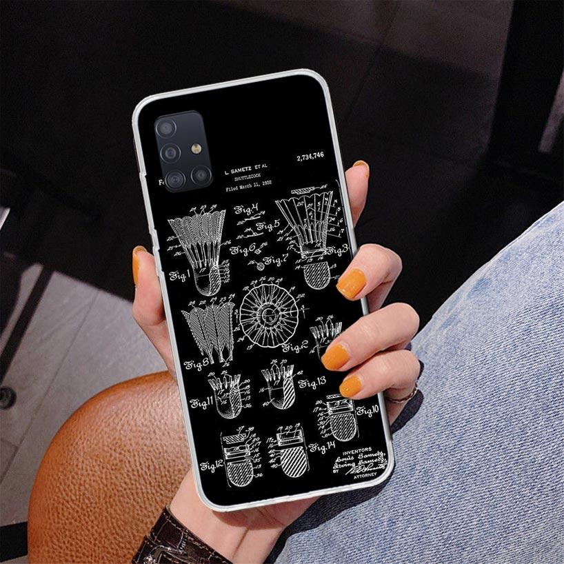 Badminton Sport Phone Case For Samsung Galaxy A52 A32 A22 A12 A51 A31 A50S A30S A20S A10S Note 20 Ultra 10 Plus S10 A72 A71 Gala