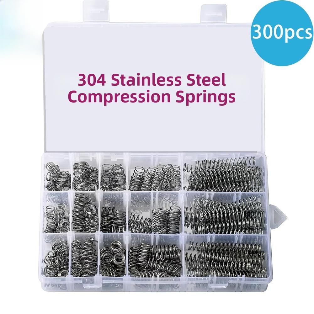 300pcs Stainless Steel 304 Compression Springs for Use in Automotive Suspension Components and Industrial Mechanisms China Mainland