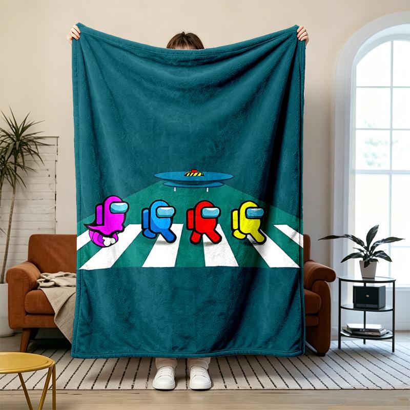 Among Us Franela suave y cómoda Adecuada para sofás salas de estar camping al aire libre viajes y también es un gran regalo de aniversario