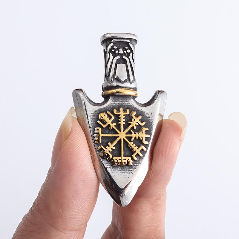 Vintage Nordic Celtic Thor Hammer Necklace Men\\\'s Amulet Silver Color Pendant  Jewelry Punk Necklace