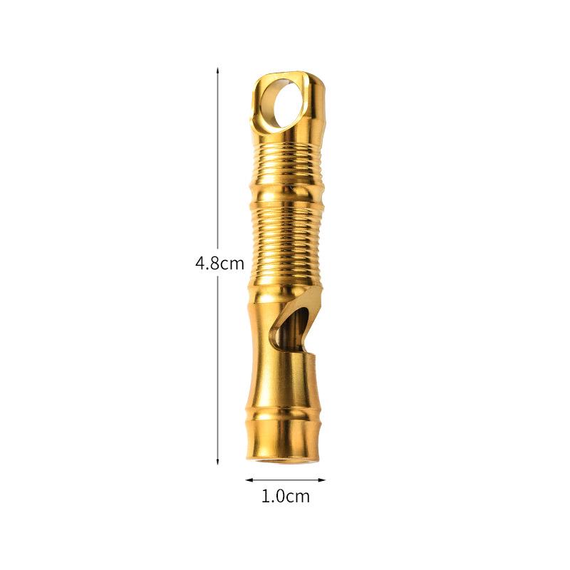 New Titanium Alloy EDC Survival Whistle for Outdoor Camping and Rescue