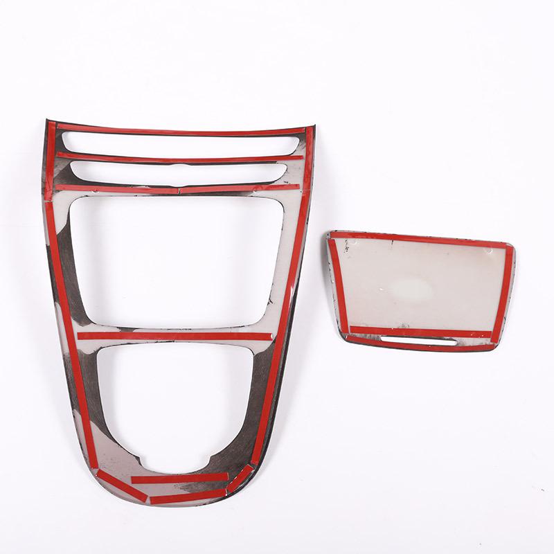 7 Styles for Mercedes Benz E Class W213 CLS 2016-2021 Car Center Console Gear Panel Frame Cover Trim Stickers Car Accessories